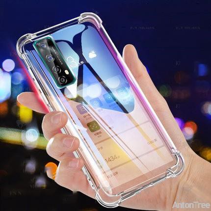 Ốp điện thoại trong suốt có túi khí chống sốc cho Realme C17 7 Pro 7i Redmi 9t