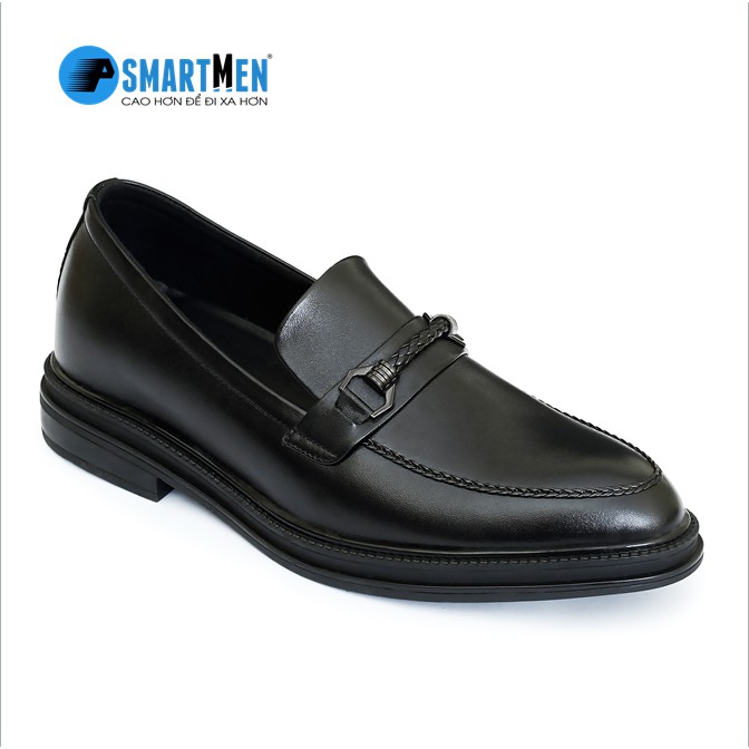 Giày lười công sở SMARTMEN tăng chiều cao màu đen G thumbnail