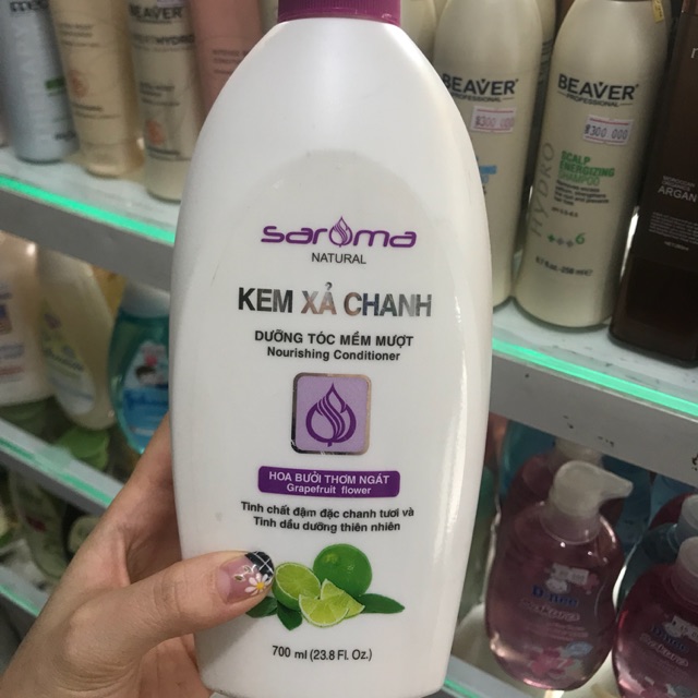 Kem xả chanh saroma 700ml