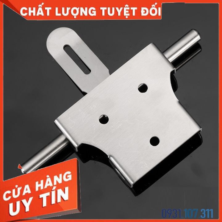 Chốt khóa cửa, then khóa cửa bằng vật liệu thép không gỉ K04 loại 4 inch, 6 inch