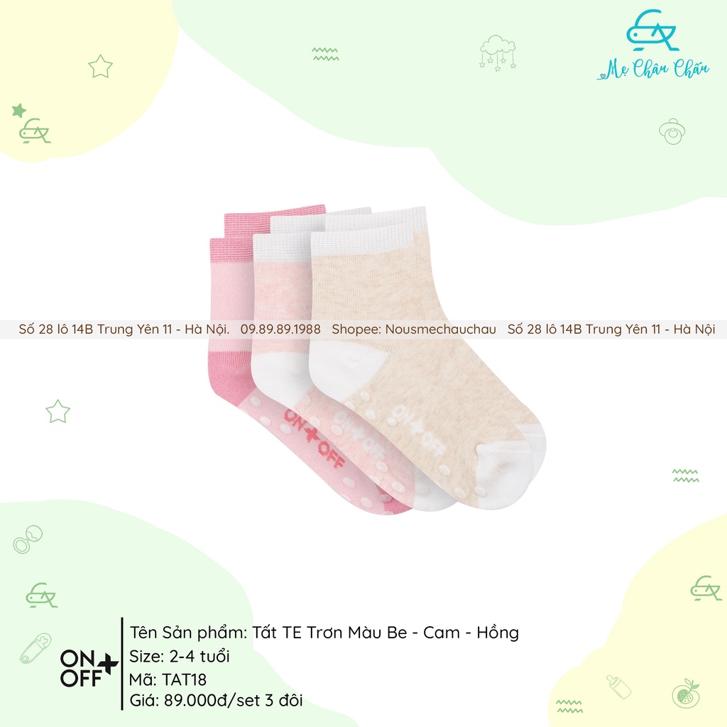 MCC Tất Trẻ Em ON-OFF Dành Cho Bé Từ 6 Tháng Đến 24 Tháng 100% Cotton