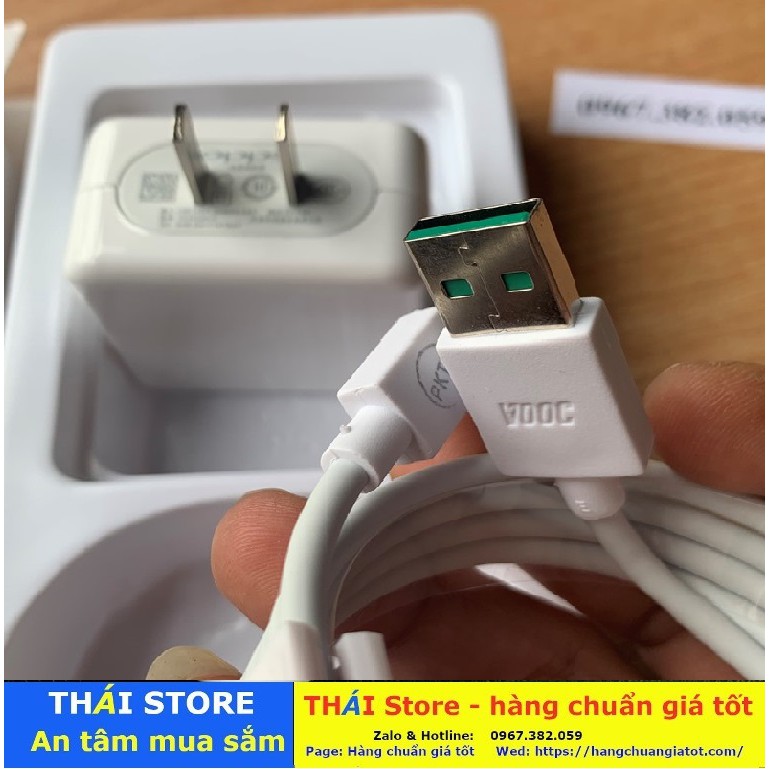 Bộ sạc Siêu nhanh OPPO R15 chính hãng, công suất 20W - VOOC 3.0, chân USB to Micro (mã SA08)- Bảo hành 6 tháng