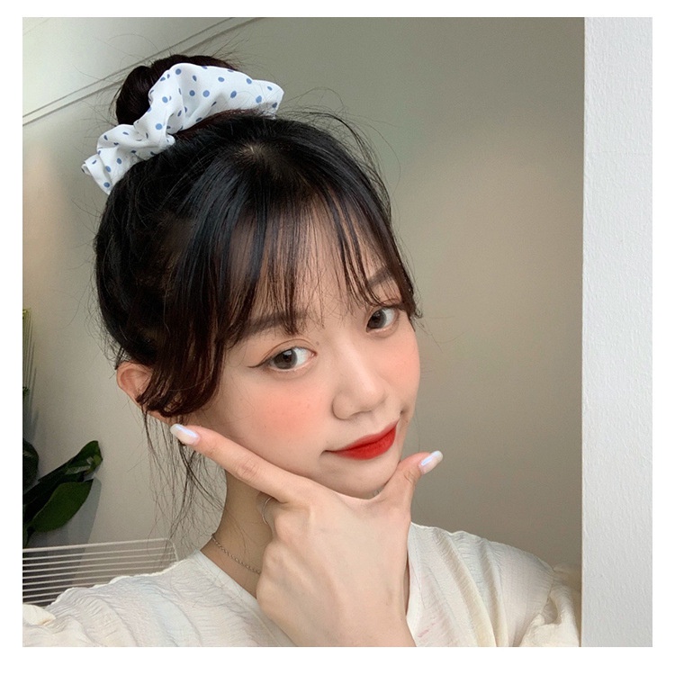 Dây buộc tóc họa tiết hoa thiết kế đơn giản thời trang