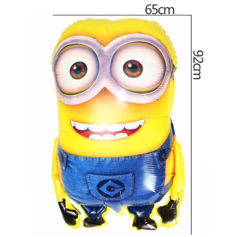 Bóng bay giấy bạc kích thước lớn 92cm hình Minions để trang trí hoặc làm đồ chơi cho trẻ