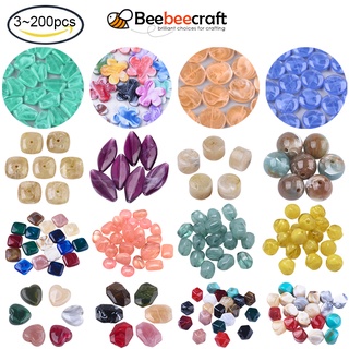 Bộ 3~200 Hạt Đá Quý Giả Hai Tông Màu Sắc