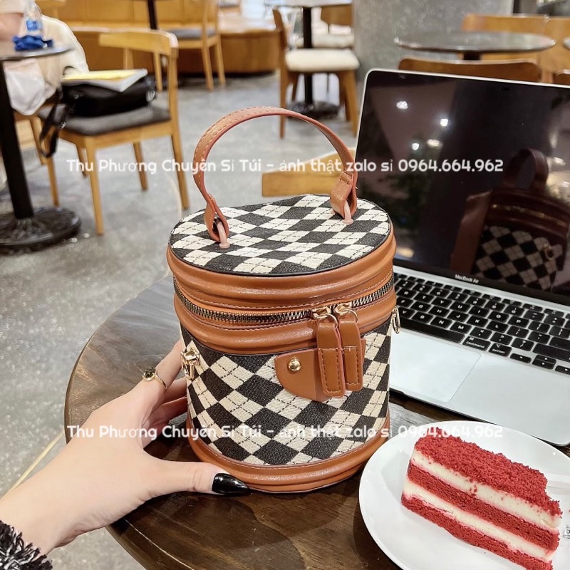 Túi cốp trụ tròn cặp lồng đeo chéo kiểu dáng hàn quốc, đi chơi đi tiệc siêu xinh (hàng đẹp chuẩn ảnh)