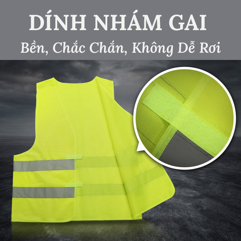 Áo Bảo Hộ Phản Quang Không Tay An Toàn Khi Giao Thông