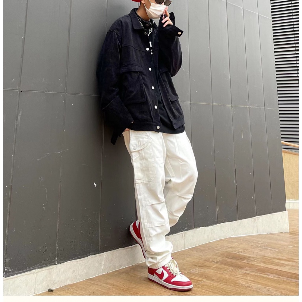 Quần Jean Dài Dáng Rộng Ống Suông Thiết Kế Giản Dị Dành Cho Nam