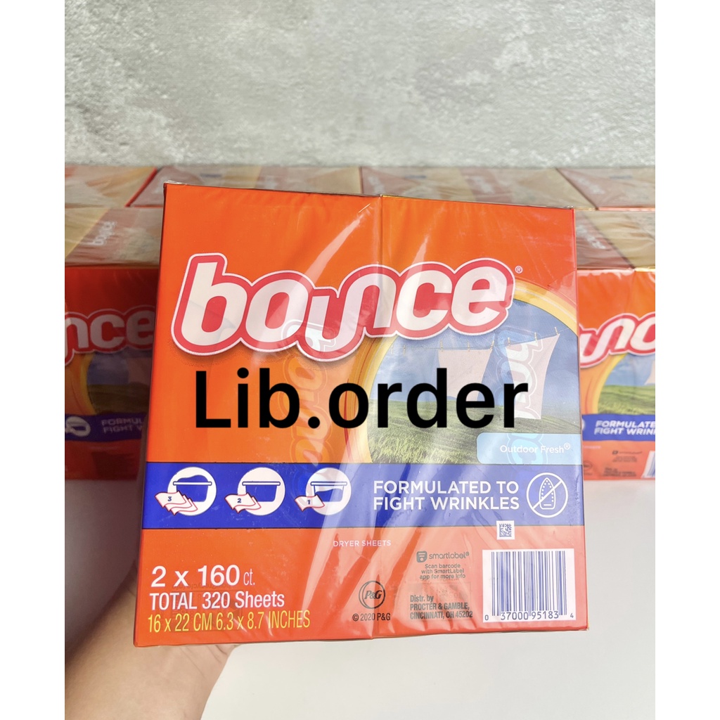 Giấy thơm Bounce hộp 160 tờ chính hãng