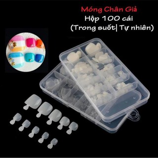 Móng chân giả 100 cái/hộp (keo dán)