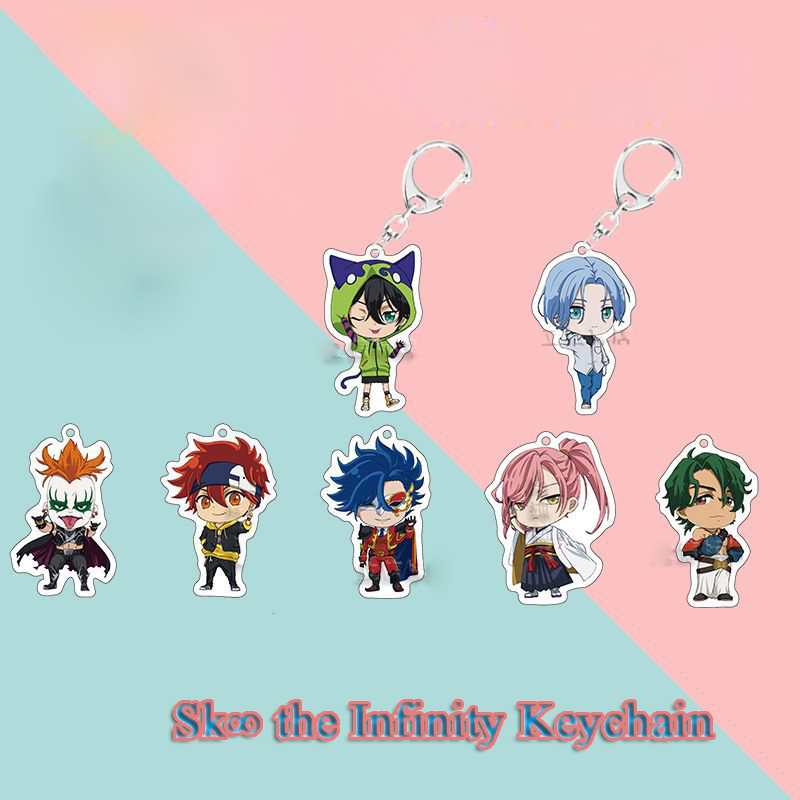Anime SK8 the Infinity Keychain Miya Reki Langa Cherry Blossom Acrylic Bag Pendant