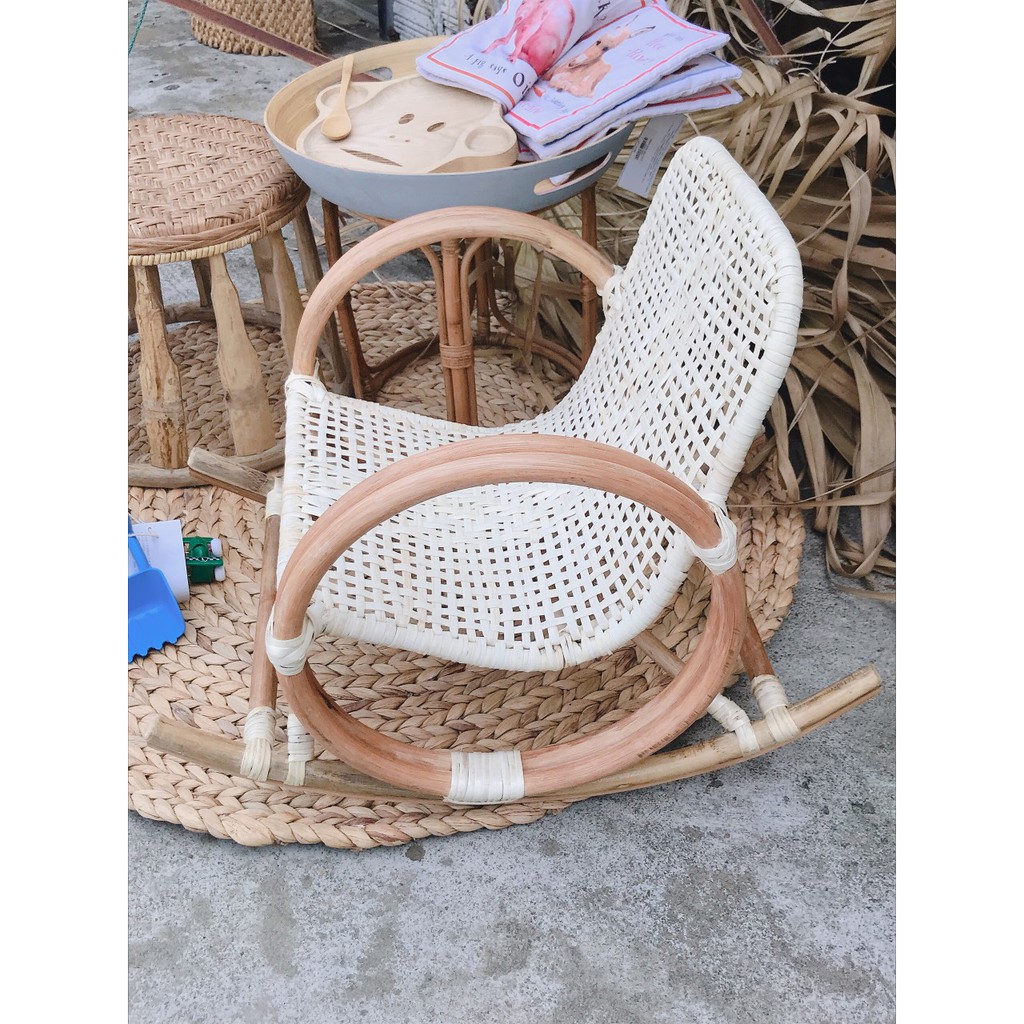 Combo Ghế, Bàn Đôn tre Kèm Thảm Lục Bình 1m5 làm Phụ Kiện Hình Hoặc Trang Trí Phòng Cho Bé