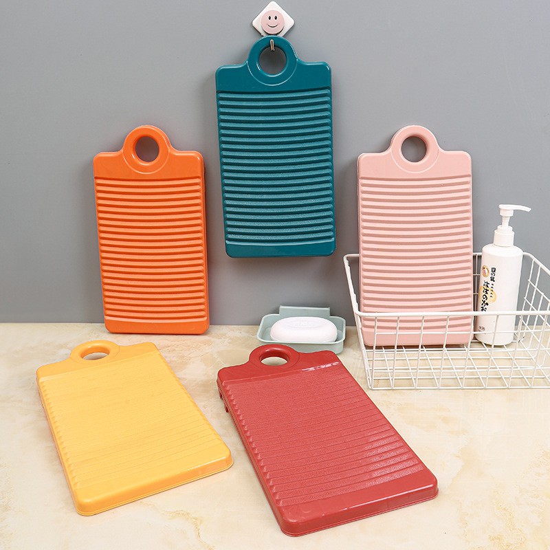 Hoho Hàng Gia Dụng Nhựa Chống Trượt Washboard Mini Nhỏ Washboard Hộ Gia Đình Giặt Tay Washboard Dày Tay Washboard Washboard