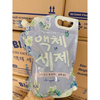 Nước Giặt Blue NuKi Blue 2000ml công nghệ Hàn Quốc an toàn cho da em bé