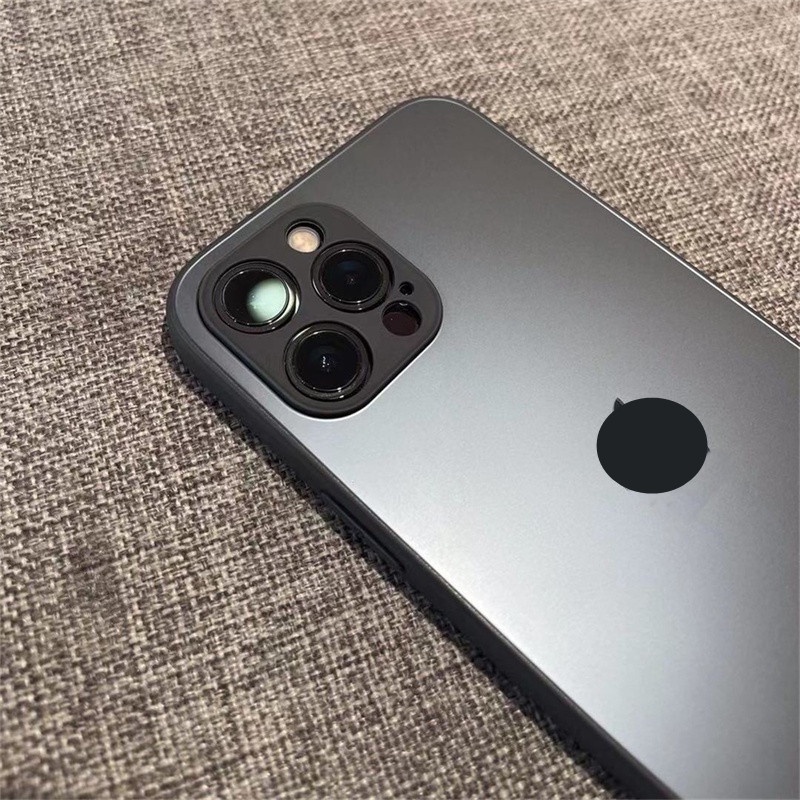 Ốp điện thoại mặt kính nhám thích hợp cho Iphone 12 12 Pro 12 13 Pro Max 11 11 Pro 11 Pro Max Xr Xs Max 7 8 Plus