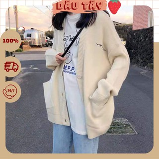 Áo Cardigan Be Dáng Dài Ulzzang