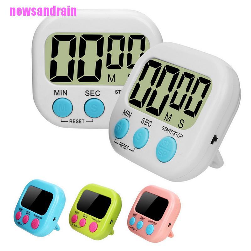 [cool]Digital Kitchen Timer Magnetic Backing Stand Countdown Alarm Lcd Big Digits