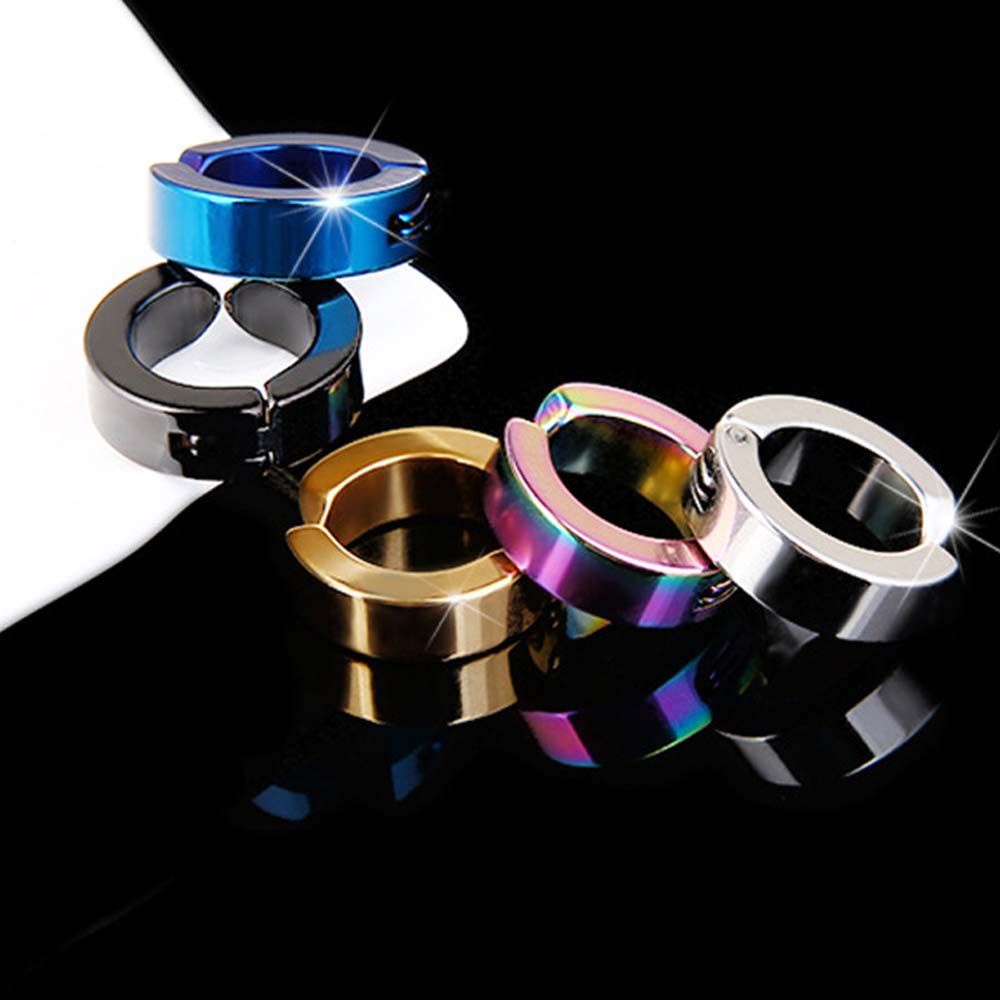 Epoch Khuyên Vành Tai Dạng Kẹp Không Cần Xỏ Lỗ Hình Tròn Nhiều Màu Cho Nam Và Nữ