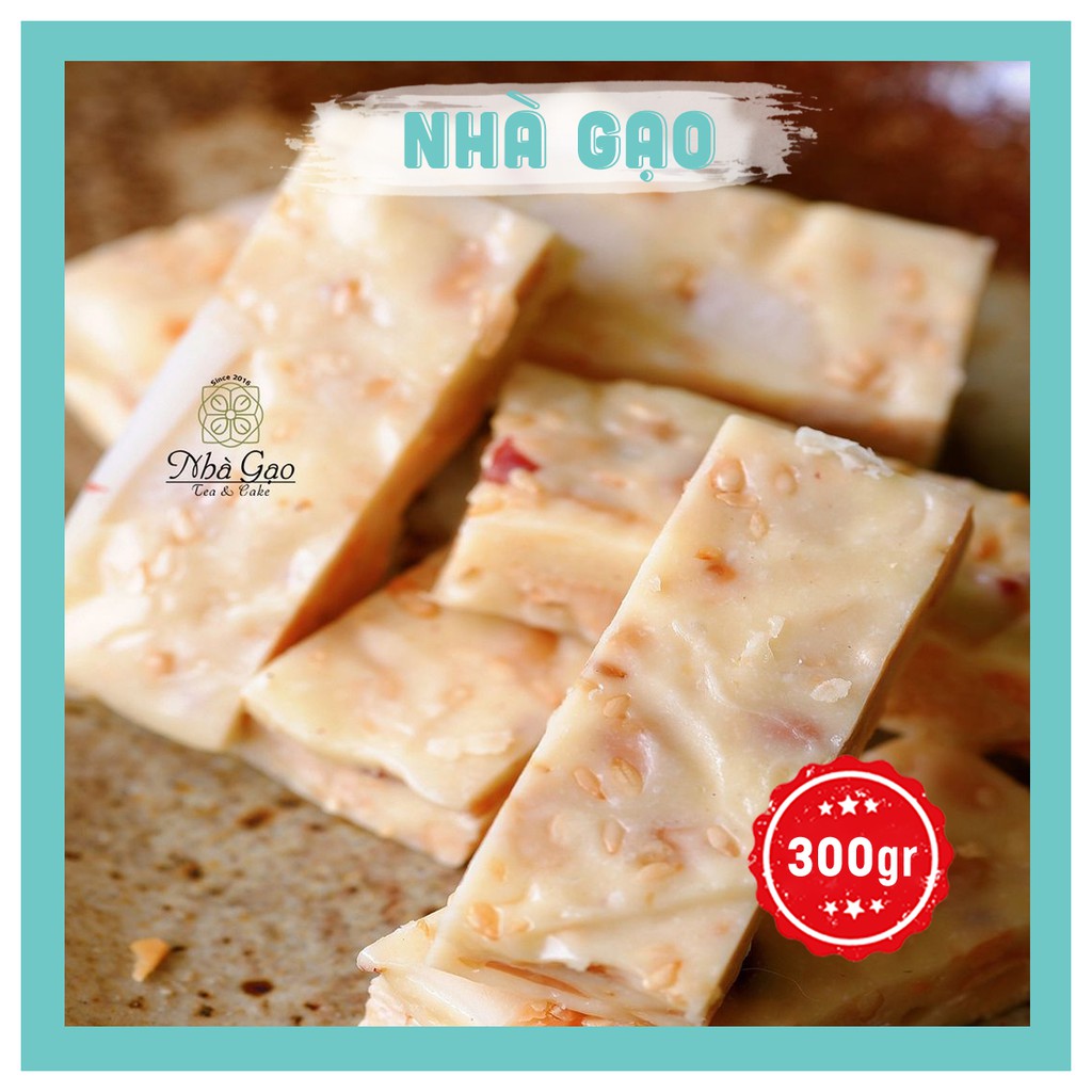 Kẹo nougat cao cấp Nhà Gạo vị sữa dừa hộp 300gr