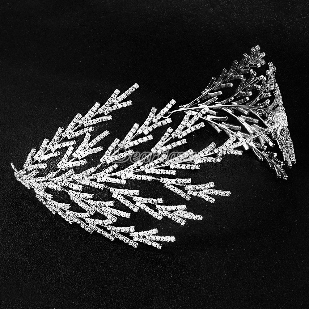 Băng Đô Cài Tóc Đính Đá Thời Trang Cho Cô Dâu