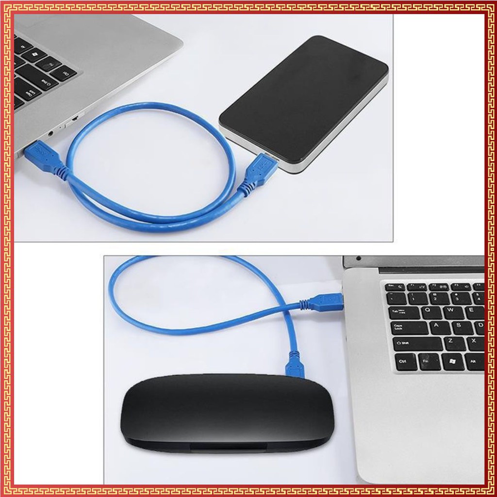 Cáp USB 2 đầu đực 3.0 dài 60Cm mét màu xanh chất lượng tốt VNET | WebRaoVat - webraovat.net.vn