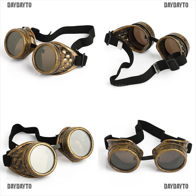 Daydayto DVintage Kính Bảo Hộ Victorian Steampunk Phong Cách Punk Gothic