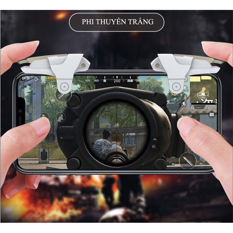 Nút bắn PUBG mô phỏng phi thuyền siêu nhạy tay cầm chơi game điện thoại tay cầm chơi game pubg ros freefire NTNTech | BigBuy360 - bigbuy360.vn