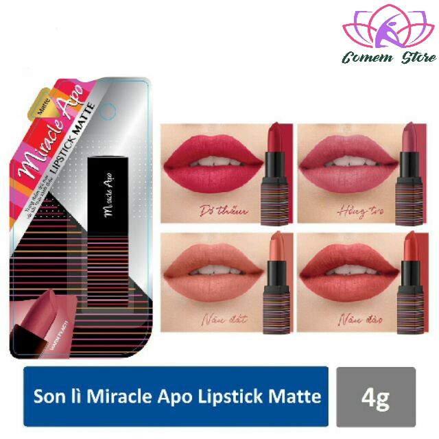 Son lì Miracle Apo Lipstick Matte Brownude 4g