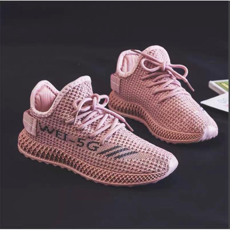 Giày thể thao nữ, sneaker nữ 3 màu Đen - Hồng - Ghi - TGS108