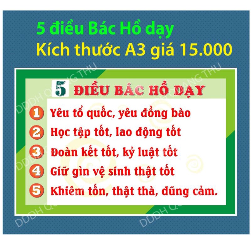 5 điều Bác Hồ dạy