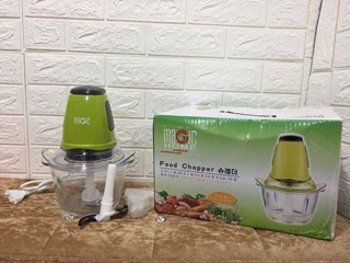 Máy xay thịt, cua 2 lưỡi, cối thuỷ tinh