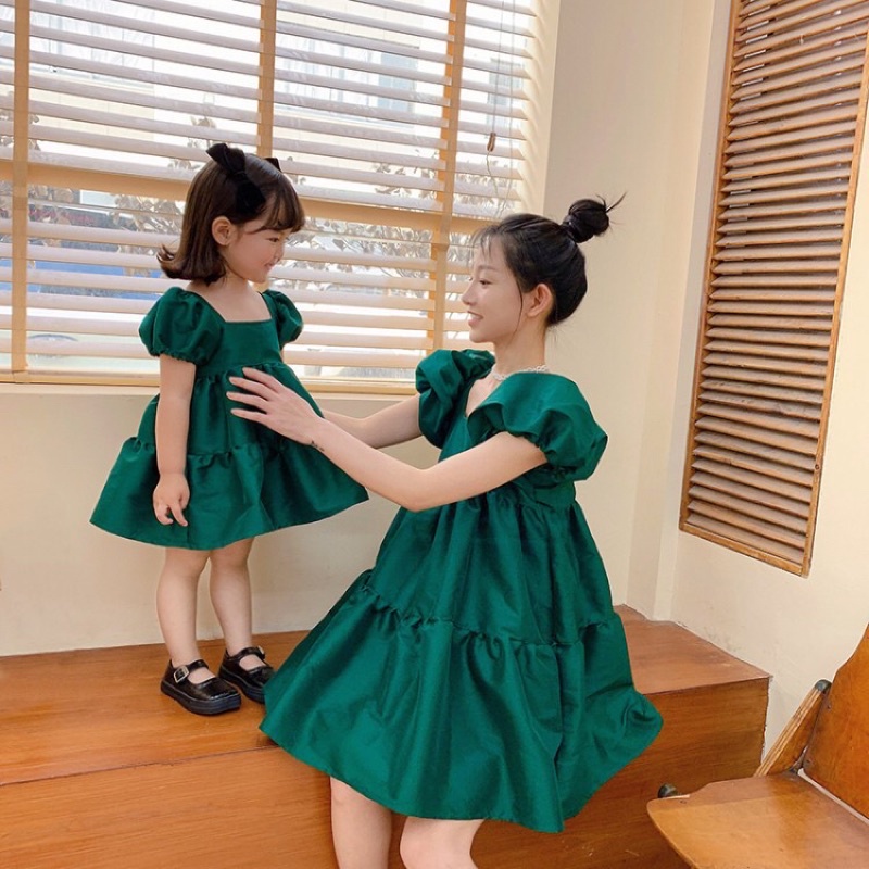 đầm xoè cho mẹ và bé
