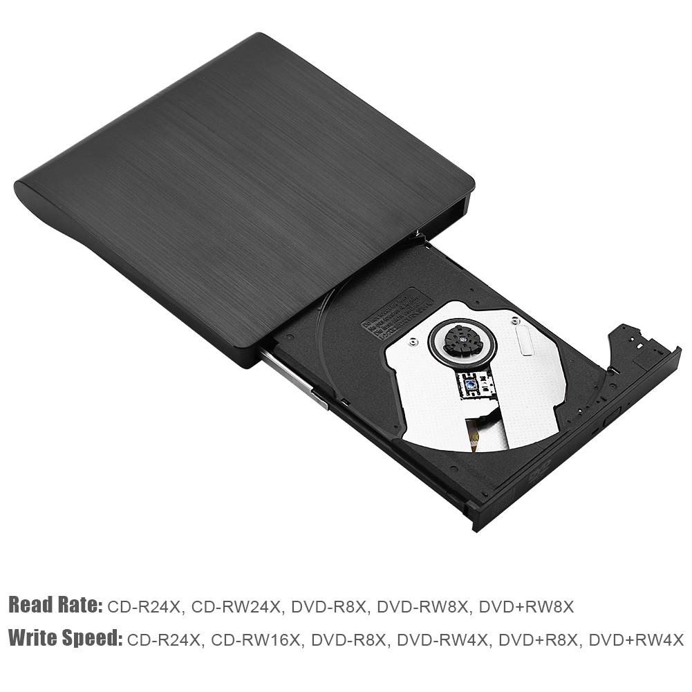 USB 3.0 External DVD/CD Drive Burner Slim Portable Drive