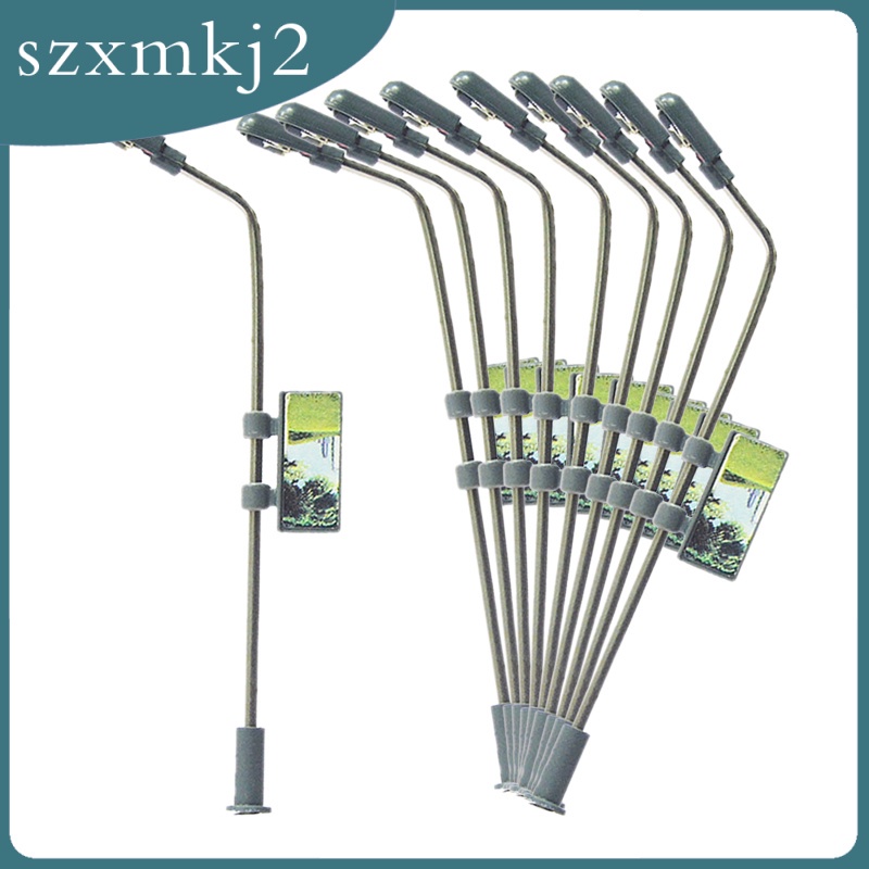 Set 10 Mô Hình Đèn Led Trang Trí Sân Vườn Tỉ Lệ 1: 100