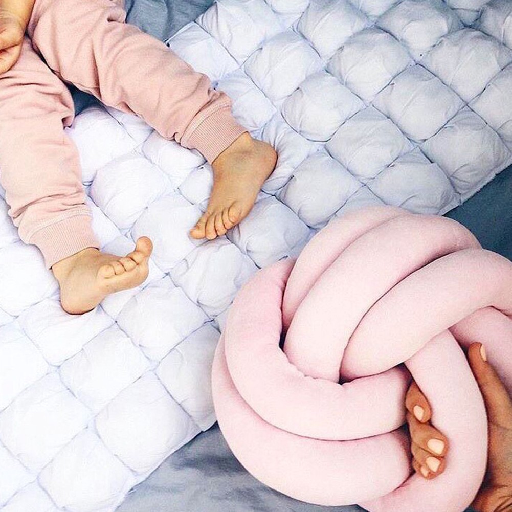 Gối tựa lưng thiết kế hình quả bóng thắt nút sáng tạo 18cm trang trí nhà cửa