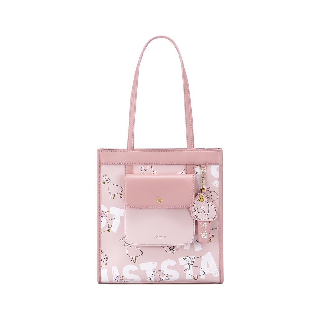 Túi xách nữ đẹp tote bag thời trang cao cấp hàng hiệu Just Star ViAnh Store 172649 Họa Tiết Dễ Thương