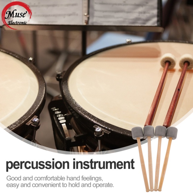 Dùi Trống Bass Bằng Xốp Cán Gỗ Sồi Gọn Nhẹ