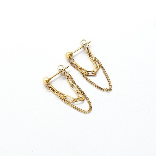 Bông Tai Tua Rua Titan Ko Đen TT 3356