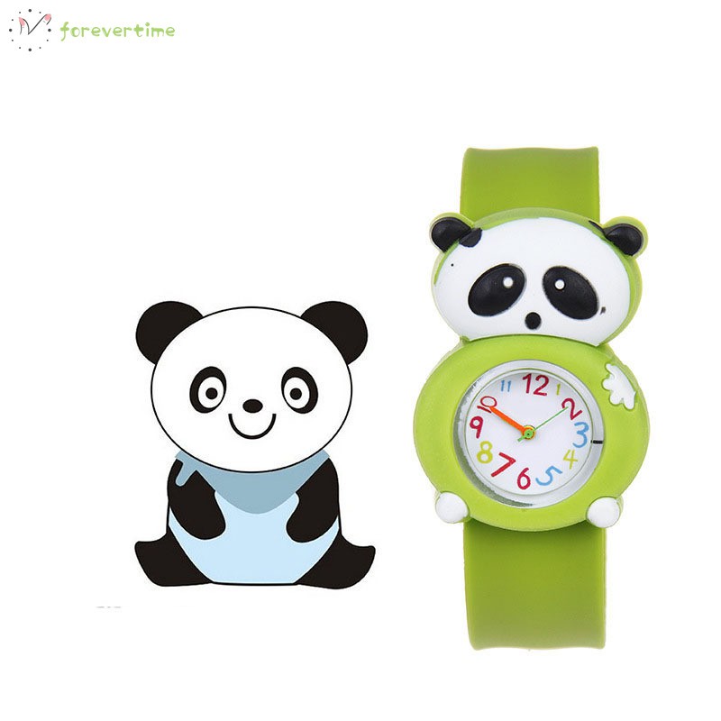 ☞ Phụ kiện trang sức☜ 1 Pcs Children Kids Wrist Quartz Watch Silicone Strap Cute Cartoon Style Fashion Birthday Gift