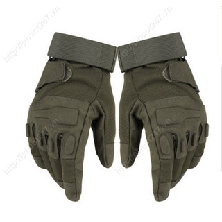 Găng tay chiến thuật Blackhawk dài ngón - Xanh lính