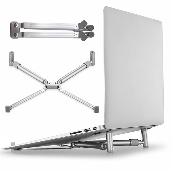 Đế Laptop MacBook Gấp Gọn Thông Minh D138 - Nâng cao máy, tạo độ dốc phím, tản nhiệt và bảo vệ cột sống