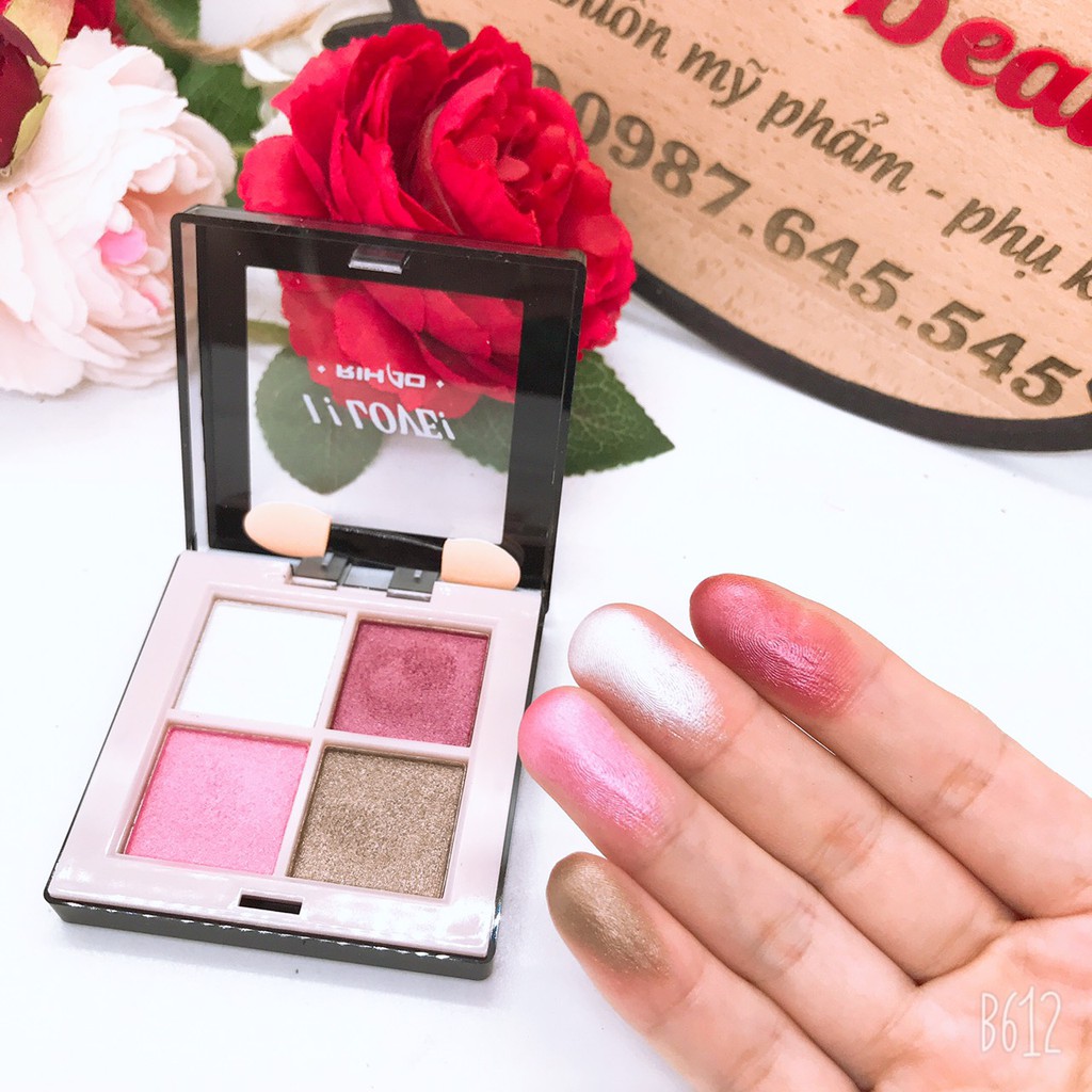 Xả kho phấn mắt nhũ 4 ô I love M211 | BigBuy360 - bigbuy360.vn