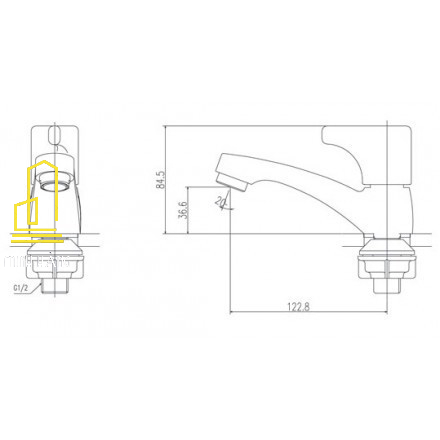 VÒI LAVABO LẠNH LINAX - LFV-13B, BẢO HÀNH 01 NĂM