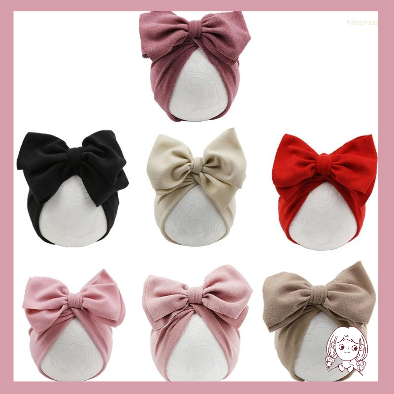Mũ Turban Thắt Nơ Lớn Làm Phụ Kiện Chụp Ảnh Cho Bé Sơ Sinh