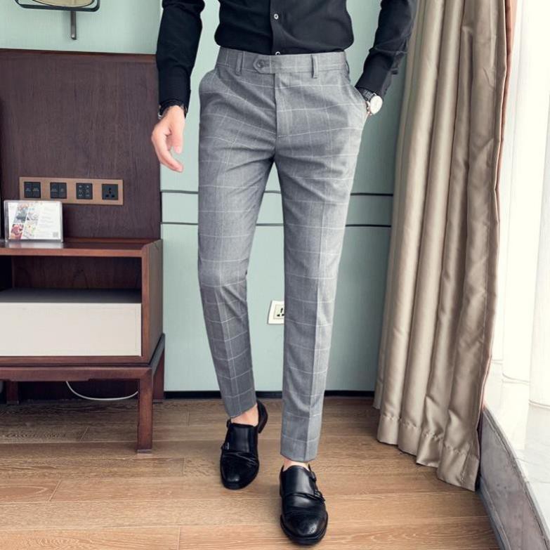 Quần tây âu nam kẻ caro Đu Đủ Shop chất vải cotton cao cấp , chuẩn thiết kế hàn quốc,  cực tôn dáng, lịch sự, trẻ trung | BigBuy360 - bigbuy360.vn