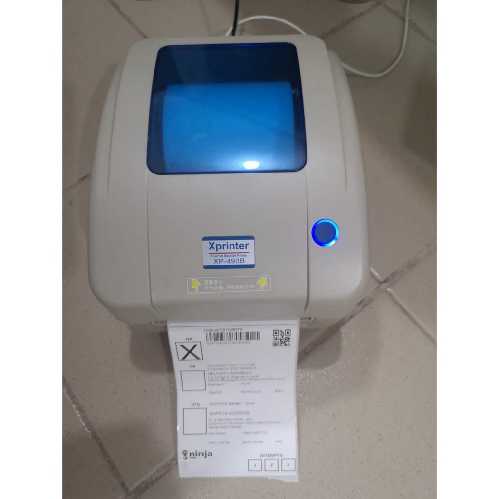 Máy in mã vạch, in tem, in vận đơn TMĐT khổ 110mm Xprinter XP-490B