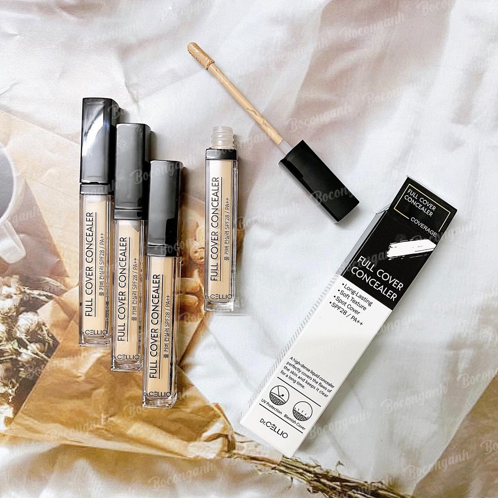 CHE KHUYẾT ĐIỂM CATRICE LIQUID 5ML +  Dr. Cellio Full Cover Concealer