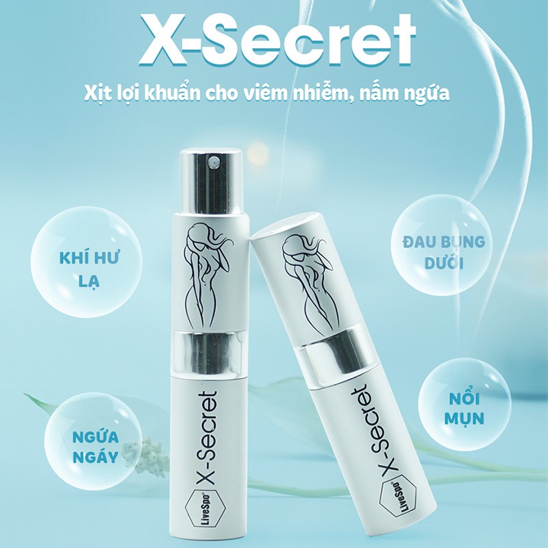 XỊT Lợi Khuẩn X-Secret Bào Tử Lợi Khuẩn Hỗ Trợ Giảm Nấm Ngứa Cho Phụ Nữ