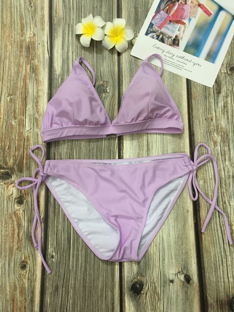 Set bikini áo tam giác quần cạp thấp | BigBuy360 - bigbuy360.vn