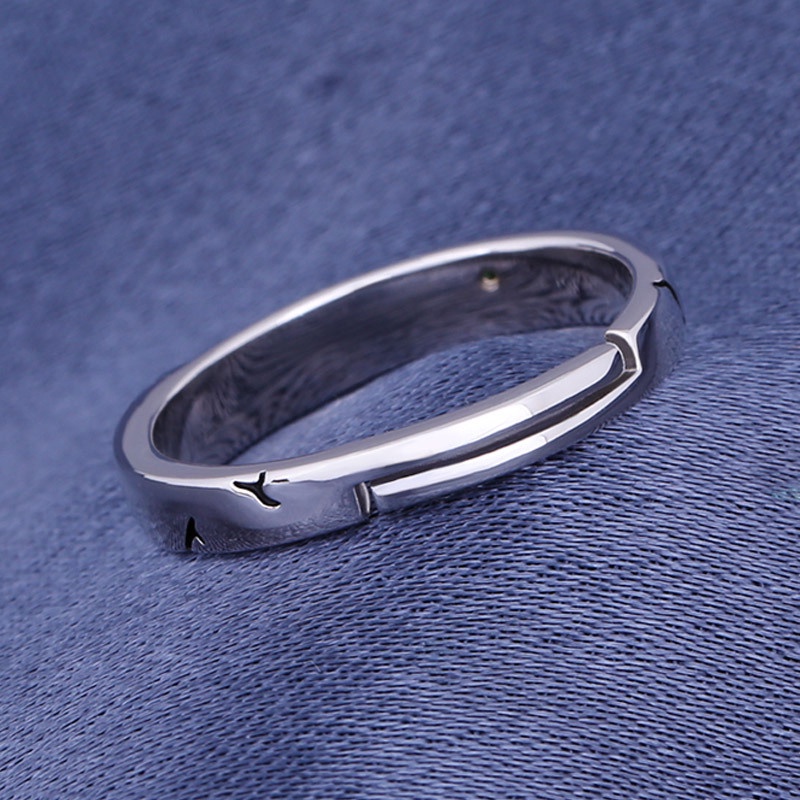 Dr.stone Nhẫn Unisex Dạng Mở Có Thể Điều Chỉnh Kích Cỡ